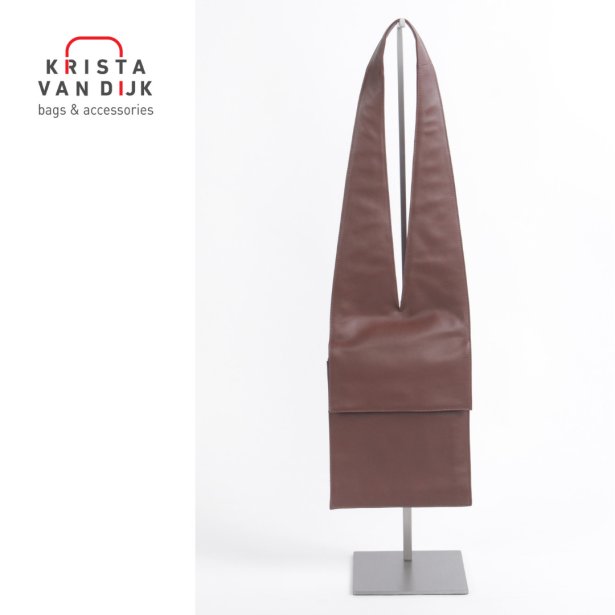 luxe elegante leren tas van bruin leer model Norway 1S.png