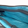 Finland 2 leren a4 tas voor 13 inch laptop of ipad met turquoise voering en veel vakjes met rits en 