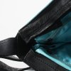 leather designerbag Kristas dark blue with turquoois lining and adjustable shoulder strap.jpg