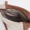 voering exclusief leren dames schouder tas sepia creme rood met ritssluiting.jpg