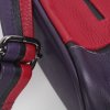 luxe design tas onderkant en gesp met verstelbare schouderband Kristas Helsinki small rood paars zwa