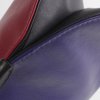 dutch design leather bag detail zijkant mooie afwerking paars rood zwarte tas met lange schouderband