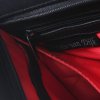 dutch design leather bag lining red and black leather shoulderbag luxury design by Krista van Dijk m