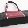 luxe leren tas zwart bruinrood en wit leer luxe binnen afwerking dutch design leather bag bagdesigne