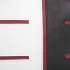 dutch leather bag design black white dark red luxury details design by Krista van Dijk model Helsink