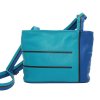 leren schoudertas Helsinki small blauw-turquoise-donkergrijs.jpg