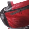 rode leren tas met zwart voering met mobiel vakjes en rits.jpg