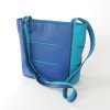 Exclusieve leren schoudertas met verstelbare schouderband van blauw turquoise leer van Kristas tassen.jpg