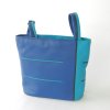 Lange riem leren schoudertas blauw turquoise leer Kristas leren tassen.jpg