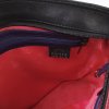 voering leren damestas zwart-felrood-paarse lijntjes design leren tas Helsinki medium van Kristas tassen.jpg