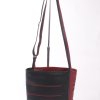 schoudertas dutch design leer zwart rood donkerpaars met verstelbare schouderband.jpg