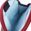 lichtgekleurde voering met vakjes mini portemonnee sleutelhoesje donkerblauw turquoise leer dutch design Kristas tassen.jpg