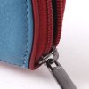ritssluiting leren mini portemonnee kleurrijk donkerblauw turquoise leer dutch design Kristas tassen.jpg