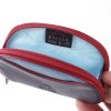 lichtgekleurde voering mini portemonnee sleutelhoesje donkerblauw turquoise leer dutch design Kristas tassen.jpg