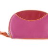 luxe leren mini portemonnee roze felrood oranje leer dutch design Kristas tassen.jpg