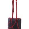 crossbody tas zwart leer bovenkant Lahti met felrood leer dutch design Krista van Dijk Lahti serie met lange en korte schouderband en bijpassende portemonnee.jpg