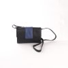 damestas zwart leer met blauw frontje exclusief design Krista van Dijk.jpg