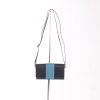 zwarte leren portemonnee met turquoise verwisselbaar frontje dutch design Kristas.jpg