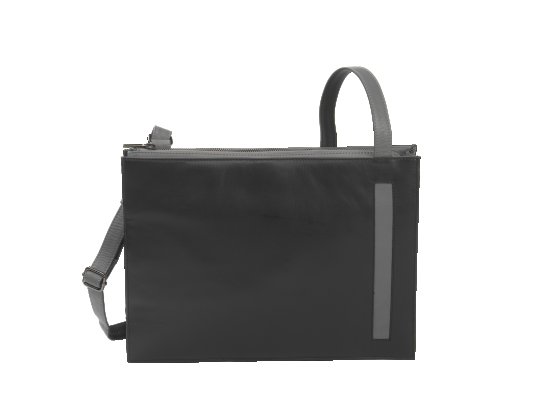 Finland 2 zwart-grijs soepel leer dames luxe tas praktisch design handzaam.png