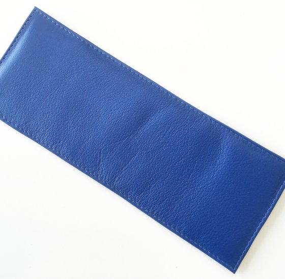 leren blauw frontje France medium tas.jpg