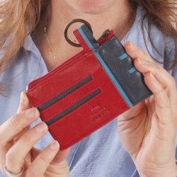creditcardhoesje leer felrood donkeerblauw dutch design cadeau.jpg
